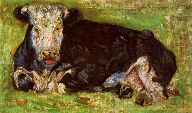 Lying Cow Vincent Willem Van Gogh Oil Painting